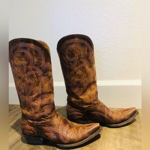 Old Gringo Lauren Size 9 Brown Western Cowboy Boots